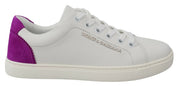 Dolce & Gabbana White Suede Low Top Sneakers