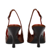 Stella McCartney Brown Eco Leather High-Heel Pumps
