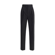 Black Fleece Wool Dress Pants