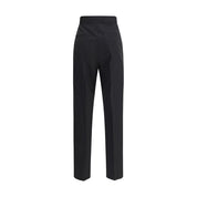 Black Fleece Wool Dress Pants
