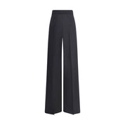 Black Fleece Wool Casual Pants