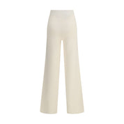 Cream Viscose Casual Pants