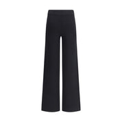 Black Viscose Casual Pants