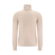 Beige Wool Turtleneck