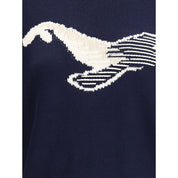 Blue Cotton Sweatshirt