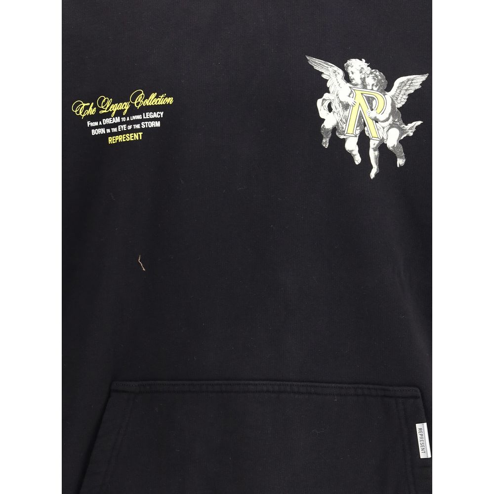 Black Cotton Sweatshirt