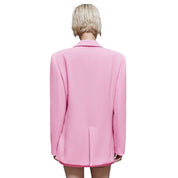 Pink Polyester Blazer