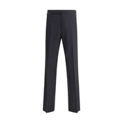 Black Viscose Casual Pants