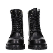 Black Leather Ankle Boots