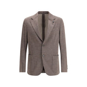 Brown Fleece Wool Blazer