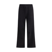 Black Cotton Casual Pants