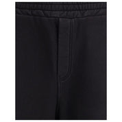 Black Cotton Casual Pants