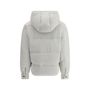 Gray Cashmere Full-Length Jacket