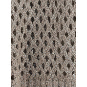 Brown Silk Sweatshirt