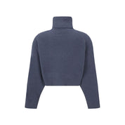 Blue Cashmere Turtleneck