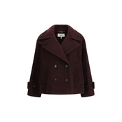 Bordeaux Fleece Wool Coat