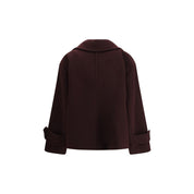Bordeaux Fleece Wool Coat