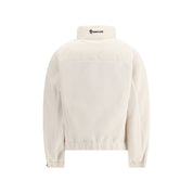 Jacket with sleeves in contrast