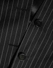 Black Stripes MARTINI 1 Button Suit Blazer