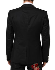 Black White MARTINI 1 Button Men Suit Blazer