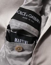 Light Gray Wool 2 Piece MARTINI Formal Suit