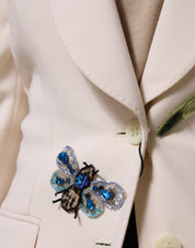 Beige Embroidered WV Jacket