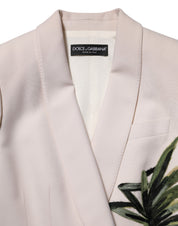 Beige Embroidered WV Jacket