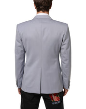 Gray Wool SICILIA 2 Buttons Men Suit Blazer