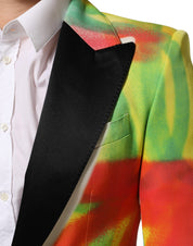 Multicolor Graffiti SICILIA 1 Button Men Suit Blazer