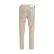 Gray Cotton Casual Pants