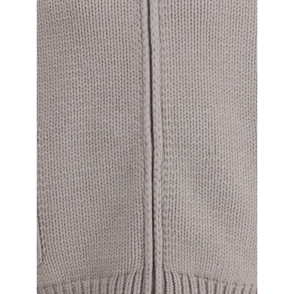 White Merino Wool Cardigan