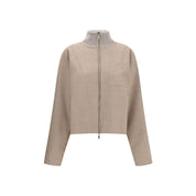 Beige Fleece Wool Coat