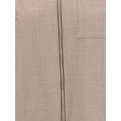 Beige Fleece Wool Coat