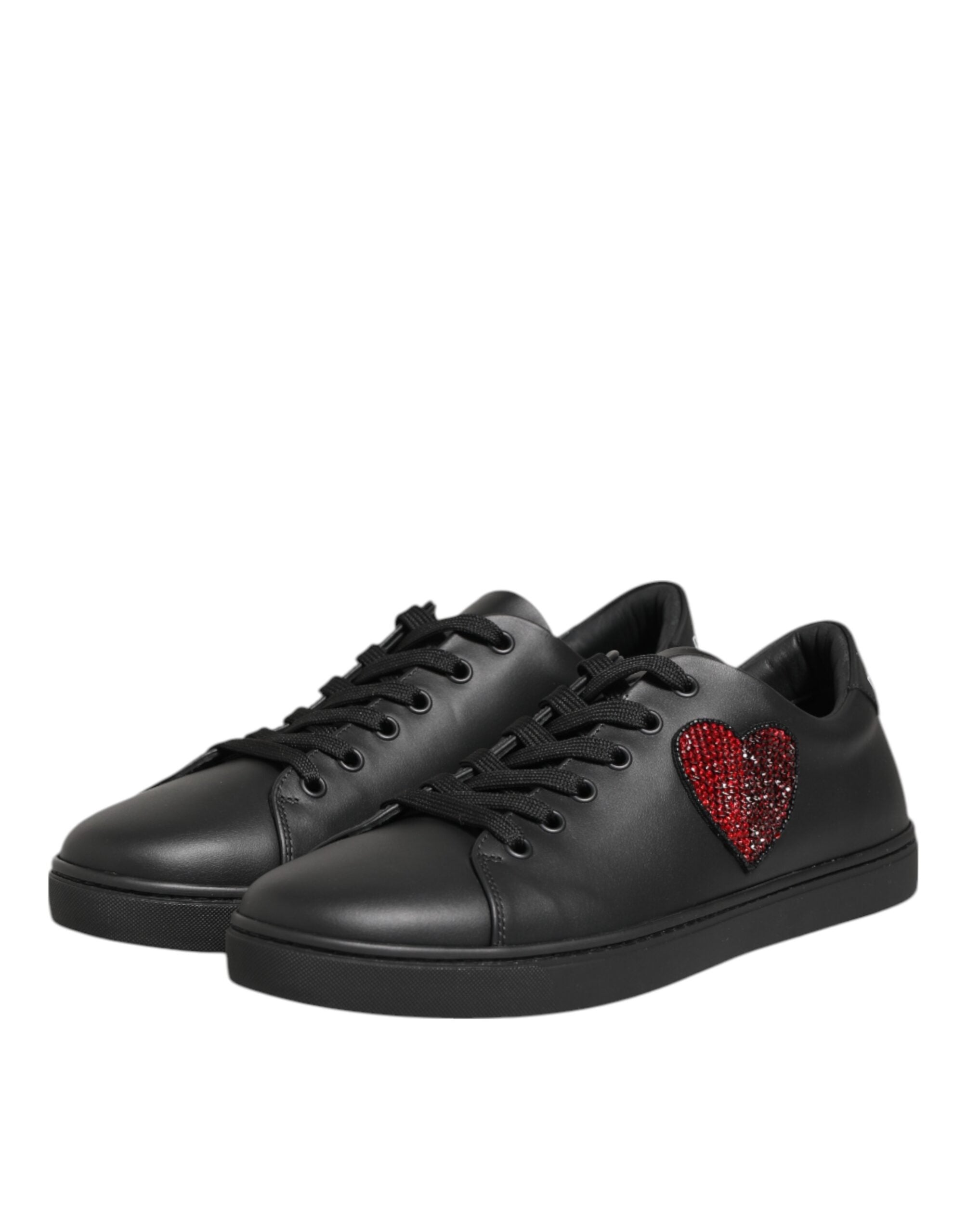 Dolce & Gabbana Black Leather Low top sneakers