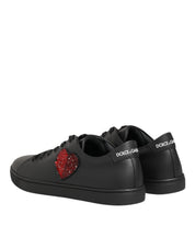 Dolce & Gabbana Black Leather Low top sneakers