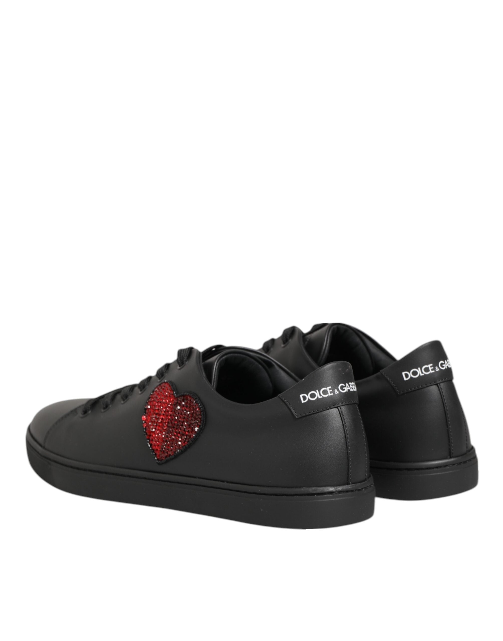 Dolce & Gabbana Black Leather Low top sneakers