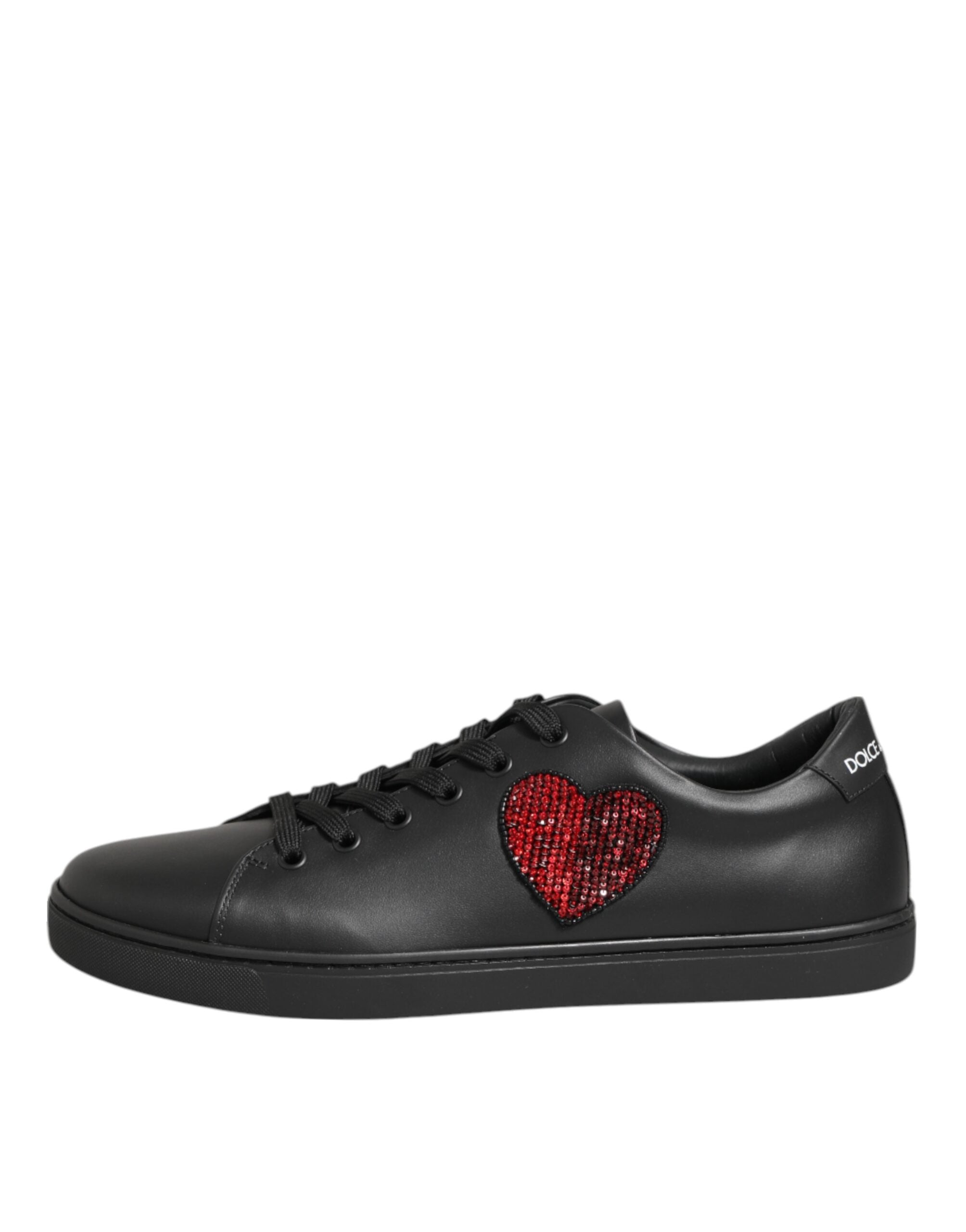 Dolce & Gabbana Black Leather Low top sneakers