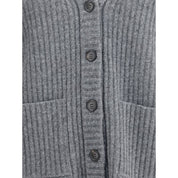 Gray Wool Cardigan