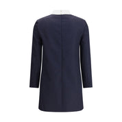 High Wool Suiting Shift Dress
