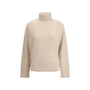 Beige Wool Turtleneck