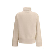 Beige Wool Turtleneck