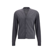 Gray Merino Wool Cardigan