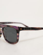 DG4390F Havana Full Rim Acetate Round Lenses Sunglasses