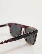 DG4390F Havana Full Rim Acetate Round Lenses Sunglasses