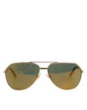Gold Edition Aviator Shades Eyewear Sunglasses