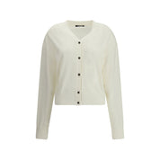 White Merino Wool Cardigan