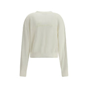 White Merino Wool Cardigan