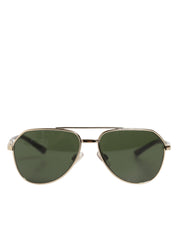 DG2125 Silver Frame Aviator Shades Eyewear Sunglasses
