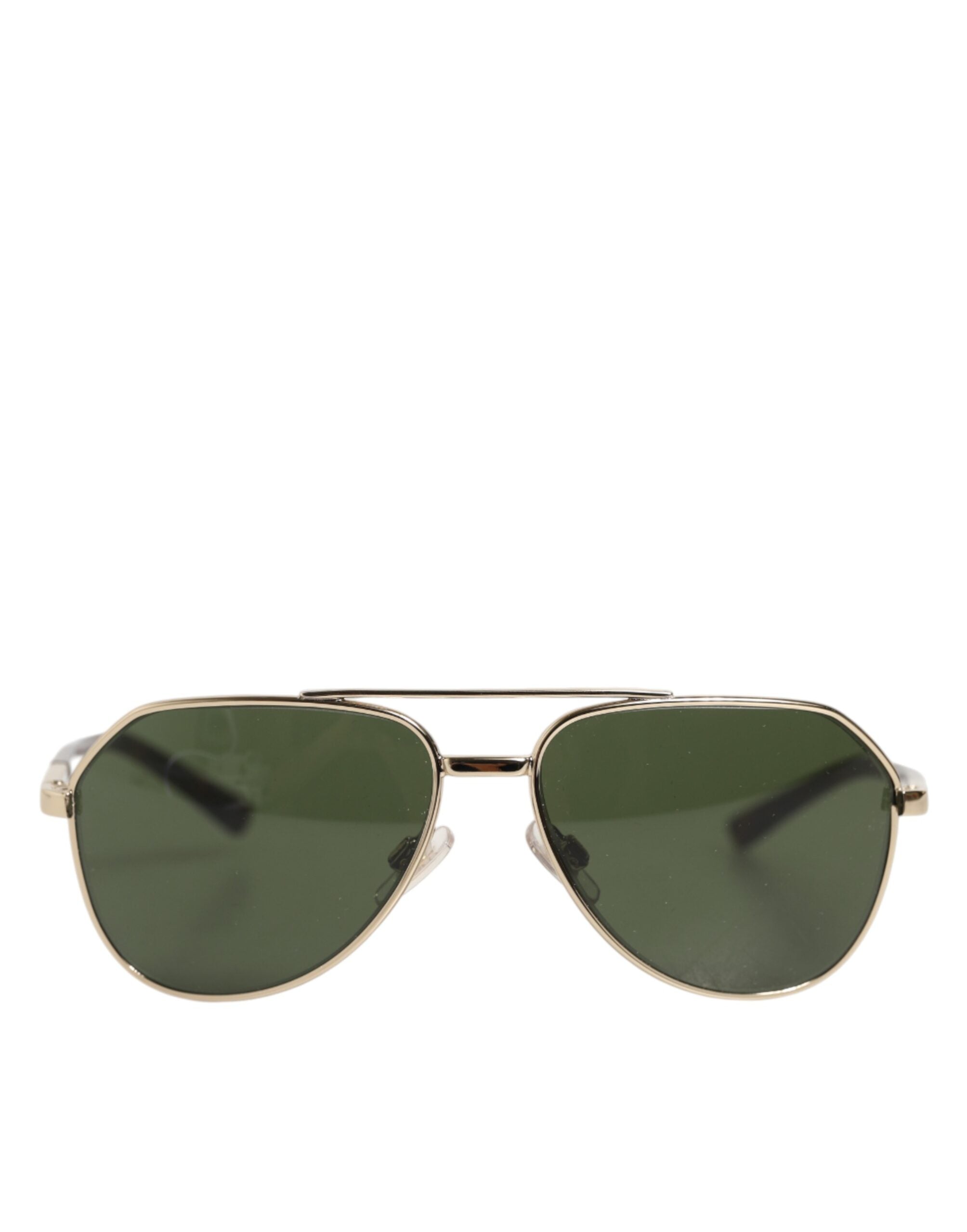 Dolce & Gabbana Silver Metal Aviator Sunglasses