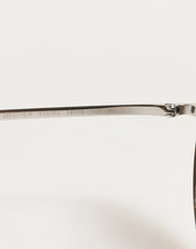 DG2215K Silver Metal Round Shades Eyewear Sunglasses
